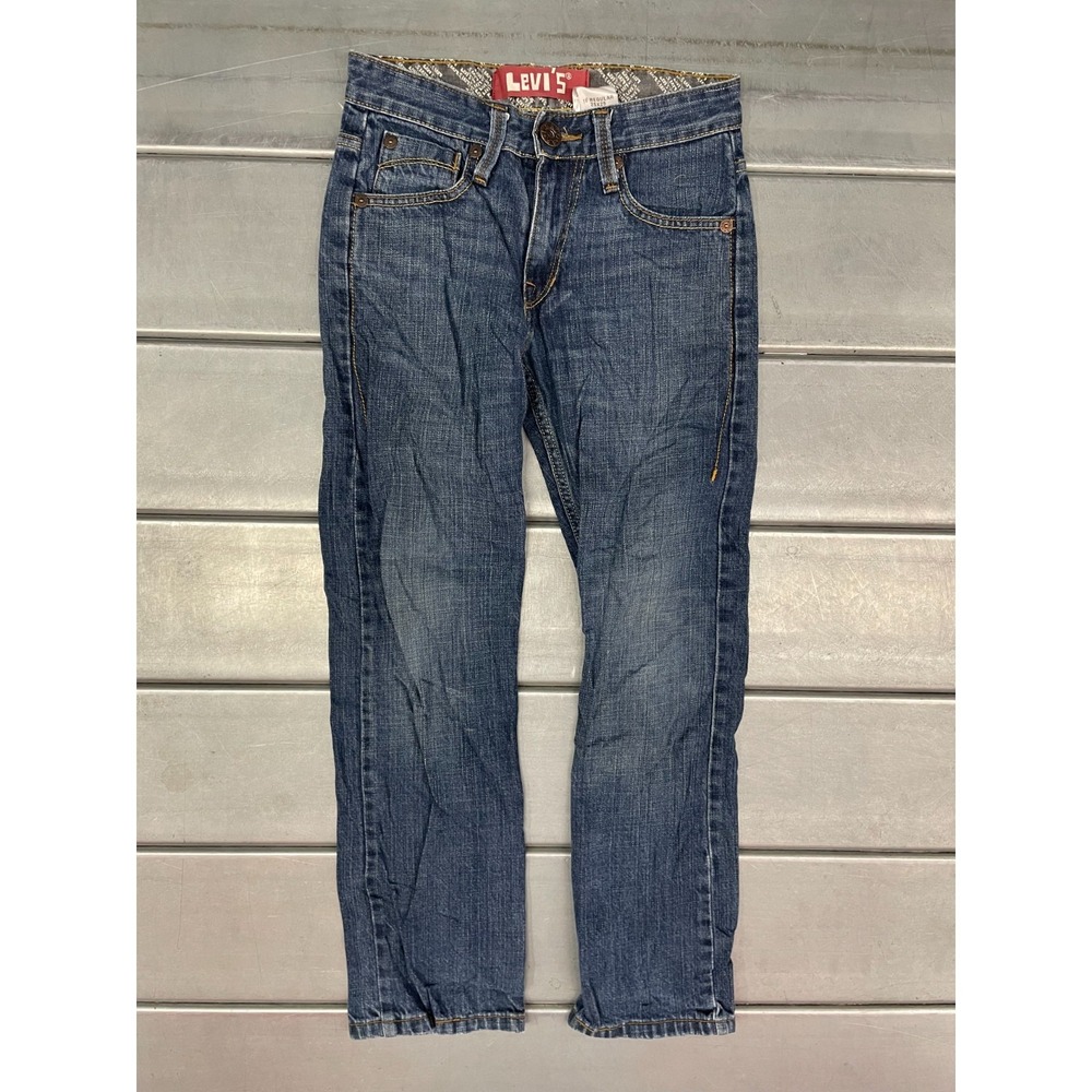 Levis Jeans Slim Straight Womens‎ 10 Regular 25x25 Blue Dark Wash Denim